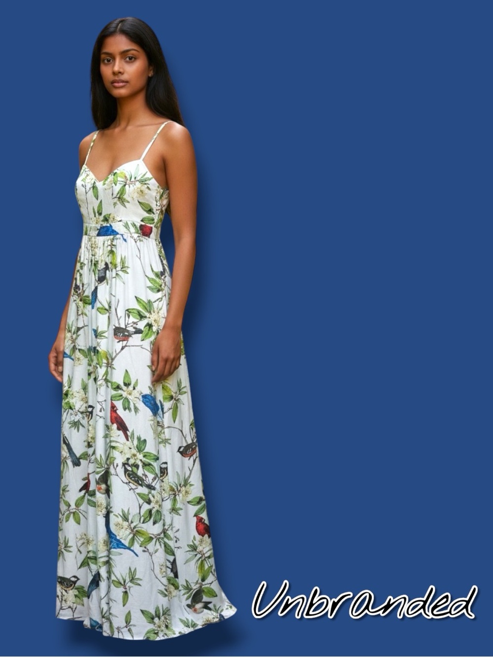 EUC Unbranded Tropical Maxi Dress. Small measurements, no descriptive tags.